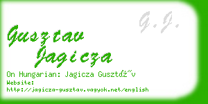 gusztav jagicza business card